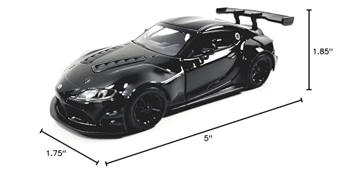 KiNSMART Toyota GR Supra Concept Racing Edition 1/36 Scale Diecast Race Car (Black)