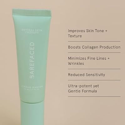 Barefaced Core Four - Original Toning Pads, Liquid Gold, RetinAL, Tinted SPF - the Foundation for Healthy Skin
