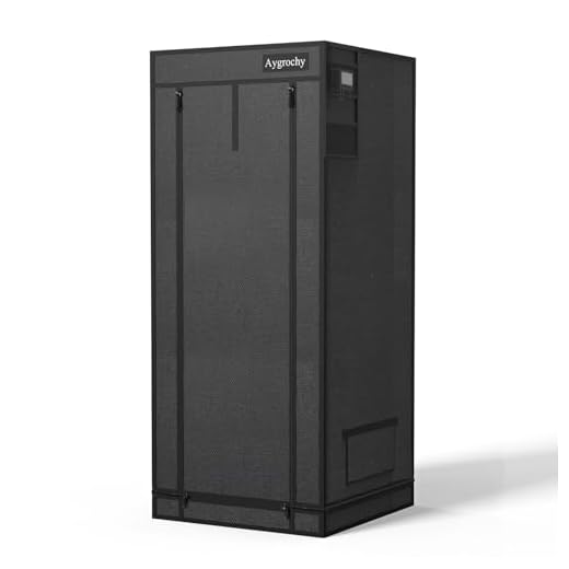 Aygrochy Growzelt 60x60x160cm, Indoor Grow Tent mit Reflektierende Mylar Zuchtzelte, abnehmbaren Boden Tablett,für Pflanzen wachsen Raum