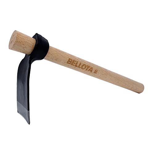Bellota HOE232AW400P- Azadilla Forjado de Acero Especial para Zonas de rocalla, con Mango de Madera y Sistema antigiro.