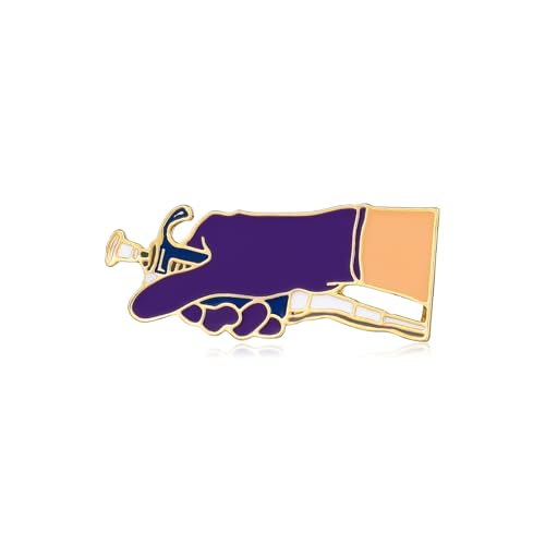 Image of Science and Medical Microscope Brooch,Colorful Enamel Lab Pin Jewelry for Scientists Laboratory Enthusiasts Badge Gifts