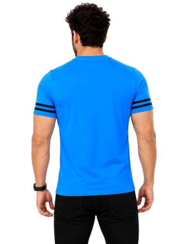 Image of Geum Men's Solid Half Sleeve V-Neck T-Shirt | Soft & Breathable Fabric | Regular Fit | Casual Everyday T-Shirt