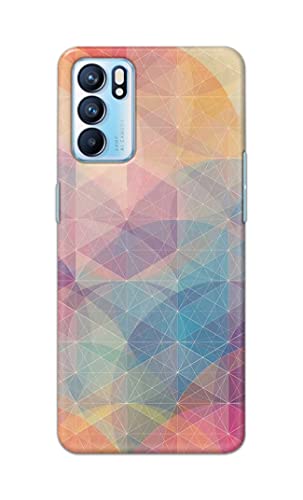 Image of Printed Hard Back Cover Case for Oppo Reno6 5G | Oppo Reno 6 5G Back Cover (Crumpled Paper Design) -1803