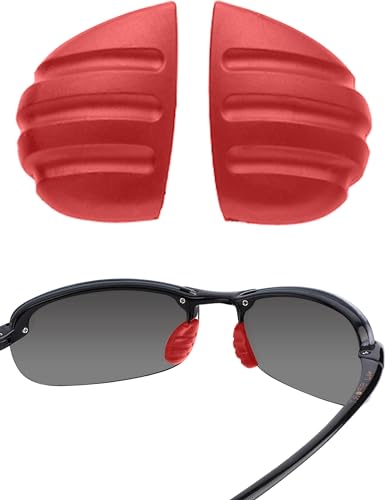 Image of Bwake Replacement Nose Pieces Pads for Maui Jim Makaha /Sandy Beach /Ho'okipa /Kanaha /411 /412 /414 and Martini Sport Sunglasses