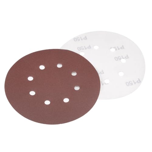 sourcing map 10Stk. Schleifscheibe Klett 150 Streugut Beflockung Schleifpapier 180mm Loch DE de