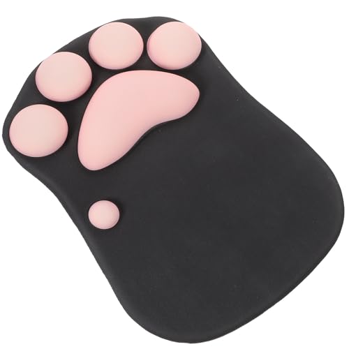 Alfombrilla de ratón ergonómica contra el dolor de muñeca con silicona y tejido
