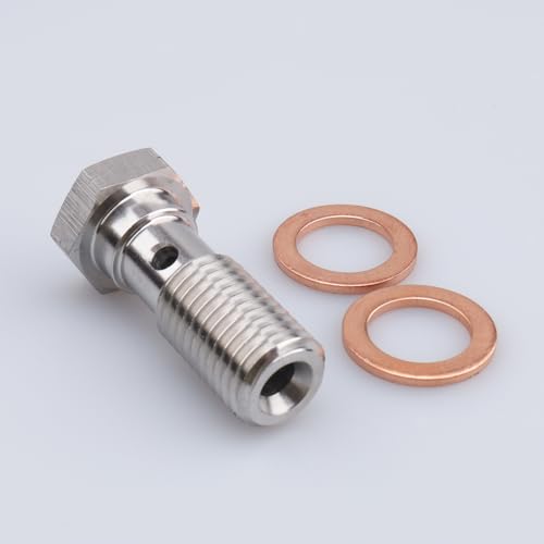 Image of AC PERFORMANCE M12 x 1.5 Banjo Bolt, 31mm UHL, Stainless Steel