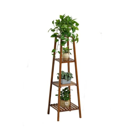 MAKETOMONEY フラワースタンド 花台 園芸ラック フラワーラック ガーデンラック プランターラック 木製 収納 花置き台 鉢置き 花棚 盆栽スタンド 植物スタンド 植物棚飾り台 多肉植物 ベランダ 観葉植物 飾り台 鉢スタンド 室内/屋外 (4段