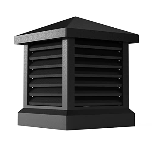 Preisvergleich Produktbild JHGF Schornsteinhaube, Aluminiumlegierung Villa Dach Schornsteinhaube Quadratischer Rauchabzug Abluft Rauchabzug Regendichte Jalousie Winddichte Kappe,250X250X250Mm (400X400X400Mm)