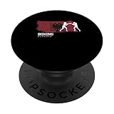 Damen Boxen Albanien Combat Sports Fighter Boxen PopSockets mit austauschbarem PopGrip