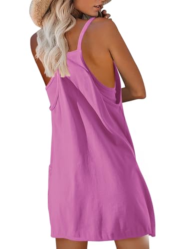 Image of Nirovien Womens Tennis Dress Workout Mini Dress with Shorts Sleeveless Spaghetti Straps Golf Athletic Dresses