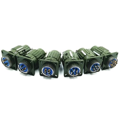 Conector de cable Y2M de 7 pines y 21mm, acoplamiento rápido macho y hembra verde