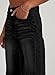 Sidefeel Women's High Waisted Jeans Stretchy Raw Hem Straight Leg Denim Pants Size 14 Black