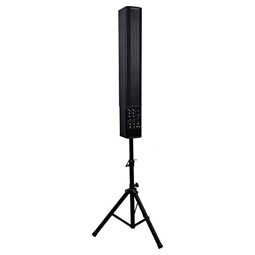 Sound Town 700W Powered Column Speaker Line Array System with 6 x 5” Woofers, 2-Channel Mixer and Bluetooth for Live Music, House of Worship, Meeting Rooms, Restaurants (CARPO-V5PW)