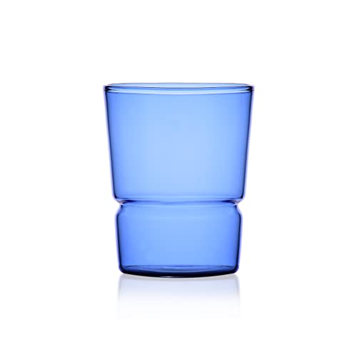 Ichendorf Milano Tumbler Azzurro | Collezione Tap | 28 cl| Vetro Borosilicato | Fatto a Mano