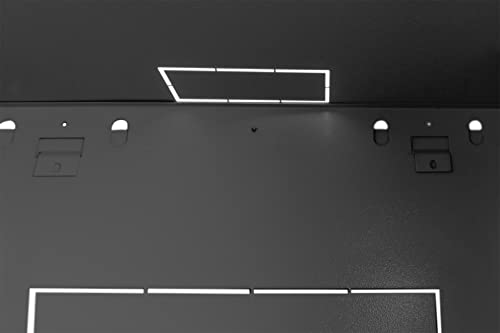 Armario de red 19 de pared 9U rack negro para organizar conexiones informáticas de pyme 7