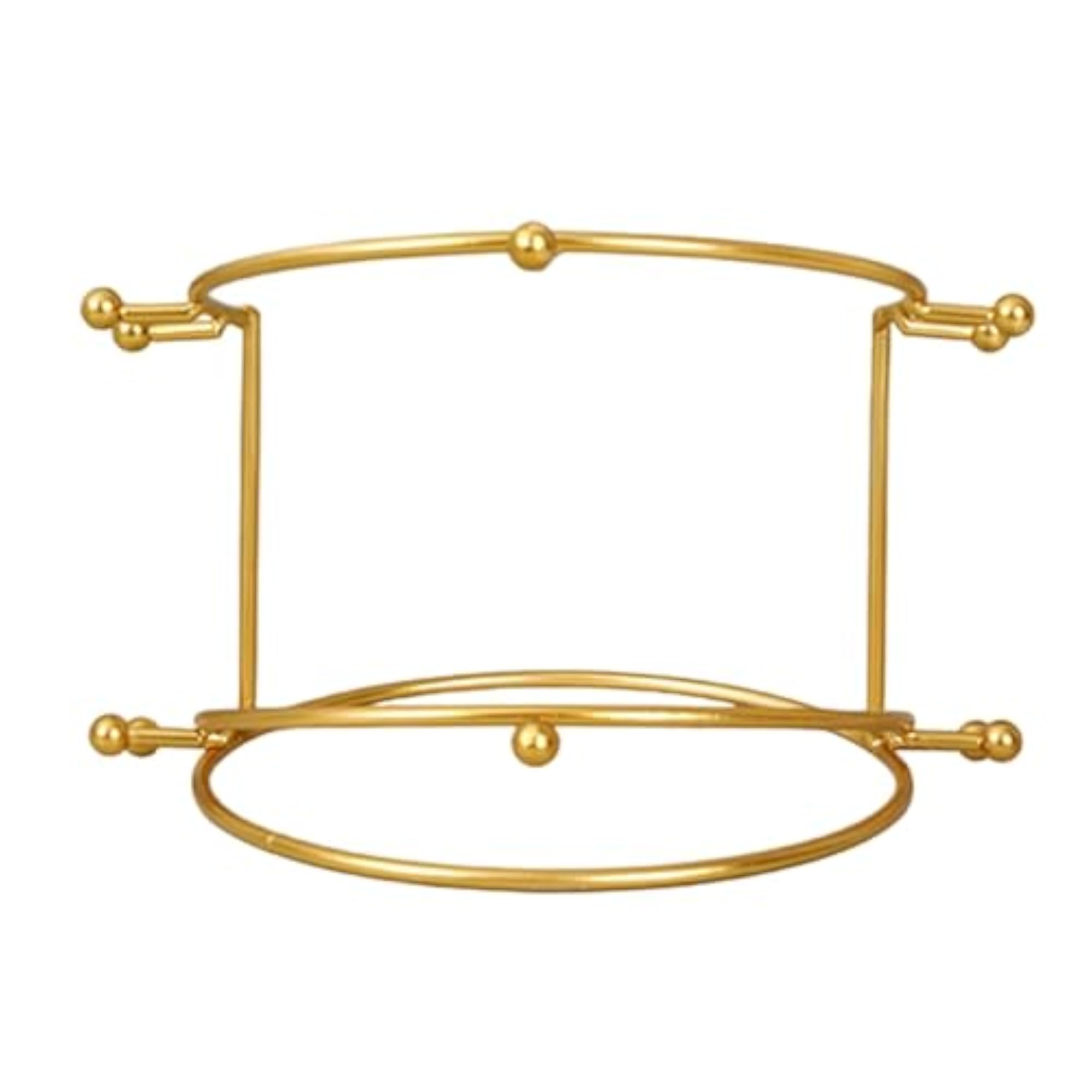 Wedding Tiara Support Stand Metal Princess Holder, Gold, 2 Tier