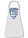 Produktbild Griechenland Greece Fan Artikel 3333 Fuss Ball Trikot Look WM 2022 Football Jersey Team World Cup Unisex Koch Latz Küchen Grill Schürze Weiss