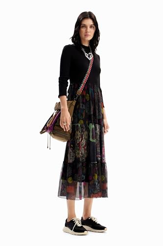 Desigual Women's Combination Floral Midi Dress