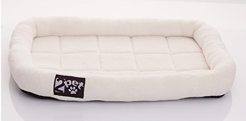 2PET Soft Padded Fleece Pet Bed Cushy Bed All Season Crate Pad for Your Pet’s Comfort Double Fleece Filling for Better Cushioning…