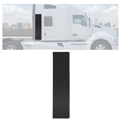 HECASA Cab Cabin Lower Fairing Extension Compatible with 2013-2022 Kenworth T680, Behind Cab Sleeper Fairing Cabin Wind Air Fairing Black Steel Left/Right Side