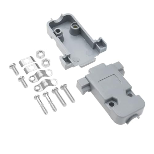 Image of DB15 DB25 DB9 DB37 Parallel Serial Port Fmale /Male Solder Connector Plastic Assemble Shell Cover 37 9 15PIN VGA Adapter(DB9 Plastic Case,5PCS)