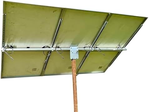 Solar Panel Top of Pole Mount Bracket and Panel Mounting Kit for 4″ Pipe