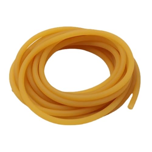flexiable rubber Rubber Band High Elastic Tubes Yellow ID 1.6mm 10mm 1 Meter Natural Latex Rubber Hoses drain elastic (Size : 1 Meter, Color : 3x6mm)