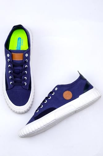 Image of ATHCO Mens AJS Shoes for Man Stylish Sneakers for Man Lightweight Comfortable Shoes for Men Casual Lace Up Sneaker Shoe for Boys with Memory Foam Comfort