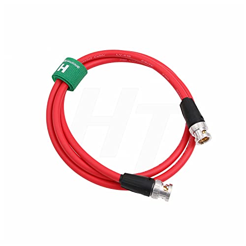 Hangton 12G 4K 60P SDI BNC 75Ω Coaxial Video Cable Canare LV-61S for Blackmagic Decimator Komodo Alexa Atomos Broadcast Camera Monitor (5m