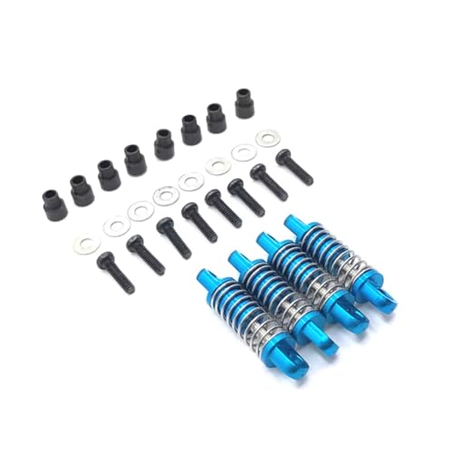 Amortisseurs RC WLtoys 284131 K989 en métal bleu pour voiture 1/28