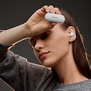 1MORE EVO Noise Cancelling Earbuds, Audiophile Headphones with Dual Drivers, Adaptive ANC, Bluetooth Headphones, HiFi Sound, LDAC, Hi-Res Audio, 6 Mics, 28H Playtime, Wireless Charging, White