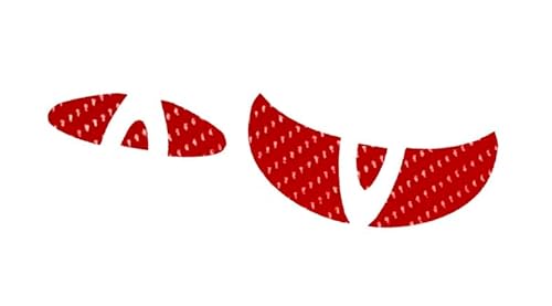 30系 アルファードに適合 ヴェルファイアに適合 赤 カーボン インテリアシート ステアリング エンブレム シート ステッカー ガーニッシュ ハンドル カバー 内装 カスタム 前期 後期 (ステアリングカーボンレッド)