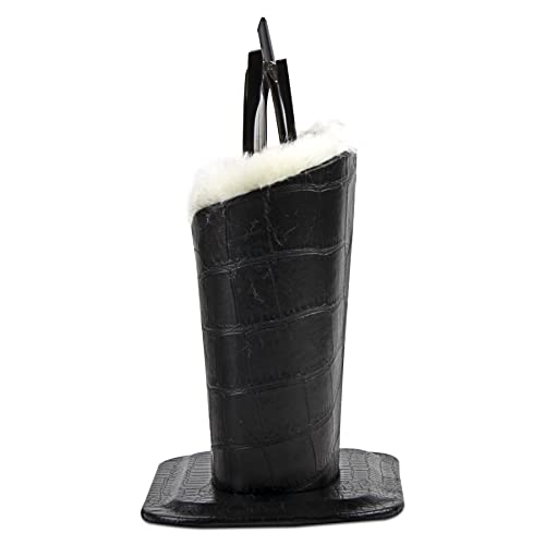 Image of Plush Fluffy Lined Anti-scratch Eyeglasses Holder Protective Glasses Stand Case
