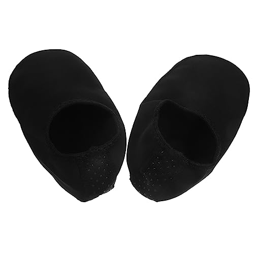 Happyyami 1Pair Water Shoes for Women and Men Quick Dry Lightweight Beach Socks with Non Skid Sole for Swimming Diving and Water Activities Black