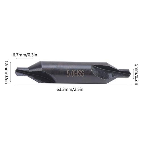 5Pcs 5mm Punta da trapano trapano utensile centro