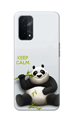 Image of PRINTFIDAA� Printed Hard Back Cover Case for Oppo A54 5G | Oppo A74 5G | Oppo A93 5G | Oppo A93s 5G Back Cover (Cartoon Panda) -2808
