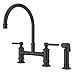 Pfister LG31-TDY Port Haven Kitchen Bridge Faucet with Side Sprayer, Tuscan Bronze