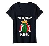 Photo Gallery donna funny watermelon hawaiian beach vacation boy watermelon king maglietta con collo a v Photo Gallery donna funny watermelon hawaiian beach vacation boy watermelon king maglietta con collo a v