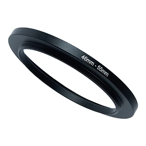 Image of 46mm to 55mm Step-Up Ring Filter Adapter for All Brands UV ND CPL Metal Ring Step-Up Rings Adapter Filter (46mm-55mm)