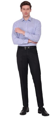 Image of Jack and Jini Formal Pant for Men. Regular Fit, Lightweight, Flat Front, Premium Cotton Polyester Blend Fabric. Office, Party and Casual Wear. Non Stretchable.
