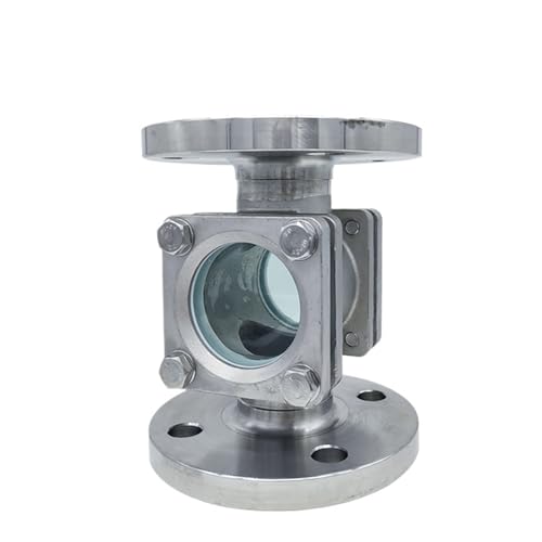 KACOME SG04-ZT41F Stainless Steel 304 Straight Through Flange Sight Glass Carbon Steel Glass Observation Window Water Flow Indicator DN50 ?????(DN80PN16)