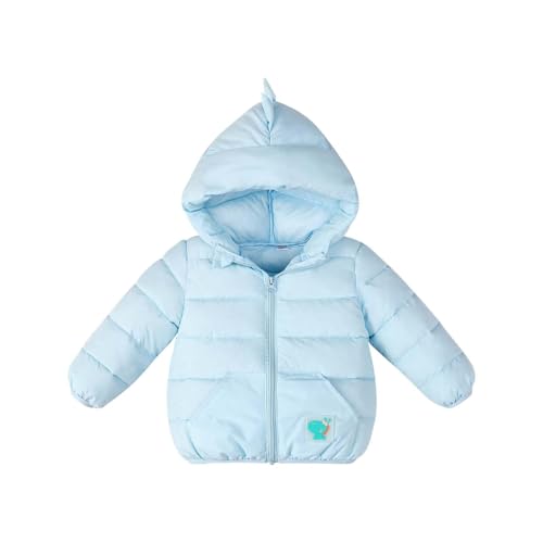 Toddler Puffer Jacket Winter Dinosaur Hooded Heavyweight Zip Up Kids Winter Coat Girls Boys Long Sleeve Down Jackets2