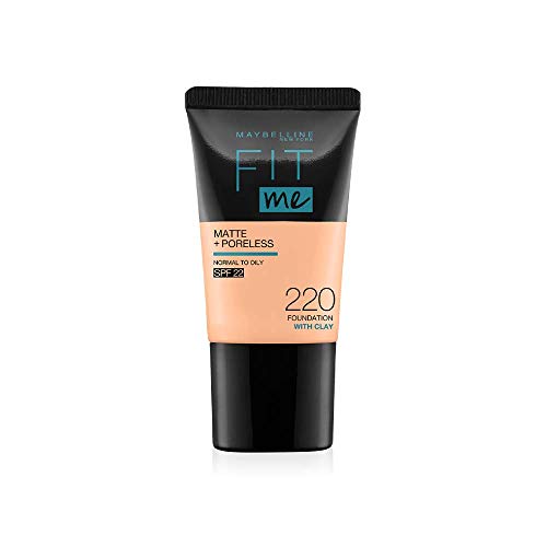 Image of Maybelline New York Instant Age Rewind Concealer, Medium, 6g and Maybelline New York Fit Me Matte+Poreless Liquid Foundation Tube, 220 Natural Beige, 18ml