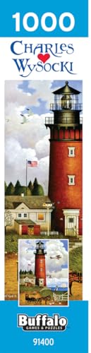 Rompecabezas Buffalo Games - 'Daddy's Coming Home' de Charles Wysocki, 1000 piezas, arte enmarcable, hecho en EE.UU., cartón reciclado, incluye póster, nivel intermedio a experto miniatura 5