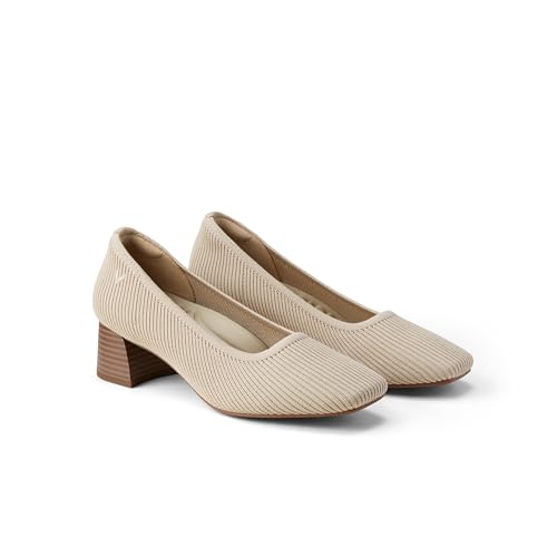 VIVAIA Women's Pumps Melody pro Square Toe Chunky Heels Slip on Dressy Heels for Women Classic 1.77