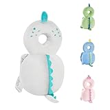 Baby Back Potection Toddler Safety Protector Cushion Pad Toddler Backpack for Crawling Walking Adjustable Toddlers Back Safety Pad for Boys and Girls(Grey Dinosaur)