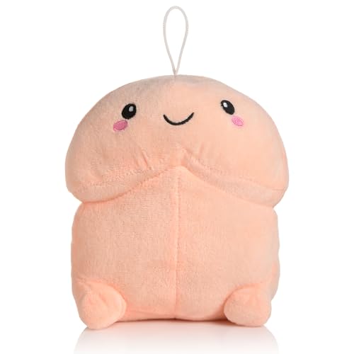 XR PLAY HARD. Chibi Cute Soft Stuffed Pecker Pillow - Creative Funny Prank Gift for Friend Bachelorette Party Funny Gifts Large Machine Washable Plushies - 1 Piece (7in)