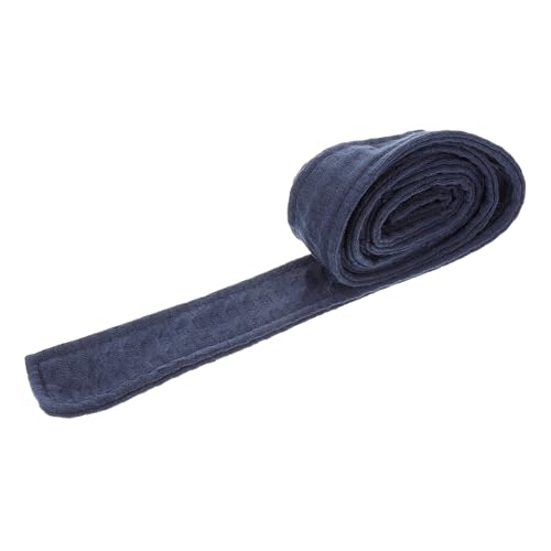 COLLBATH Albornoz Con Cinturón Azul Fajín Y Faja Y Esponjoso Para Hombre Con Cinturilla Con Lazo Para Hombre 100% Poliéster