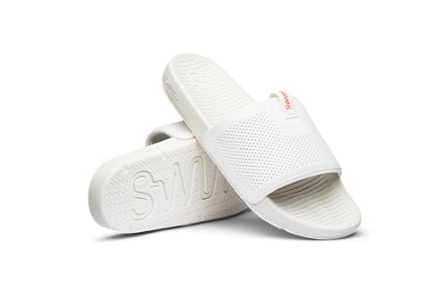 Image of SWIMS Cabana Knit Slide Sandals for Men, Lightweight Breathable Knit Upper, Molded EVA Footbed, Rubber Outsole Traction, Slip-On Open Toe Casual Shower Pool Slide
